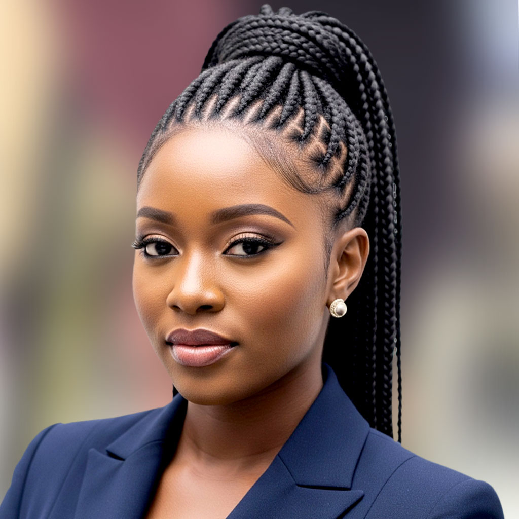 Box braids hairstyle