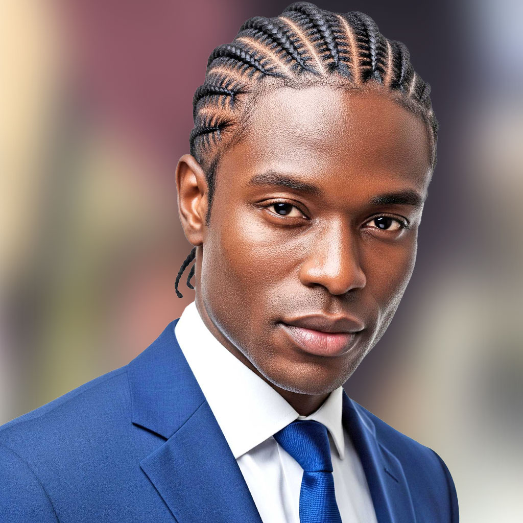 Men's braids hairstyle