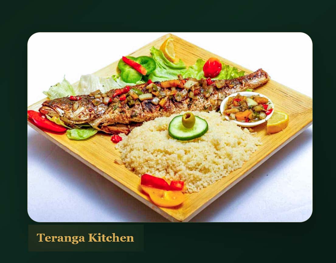 Teranga Kitchen restaurant website and food visual preview